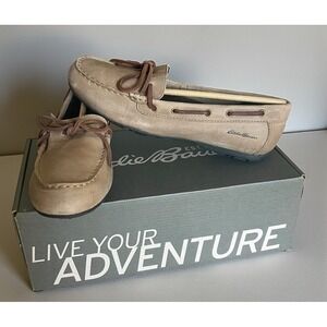 Eddie Bauer Saddle Suede Leather Moccasins  Casual Loafers Size 8.5 Womens NIB